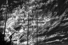 transmission tower linear art