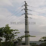 Electric Power Transmission 132kv Galvanized Steel Iron Monopole