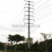 Electric Power Transmission 220kv Galvanized Steel Iron Monopole